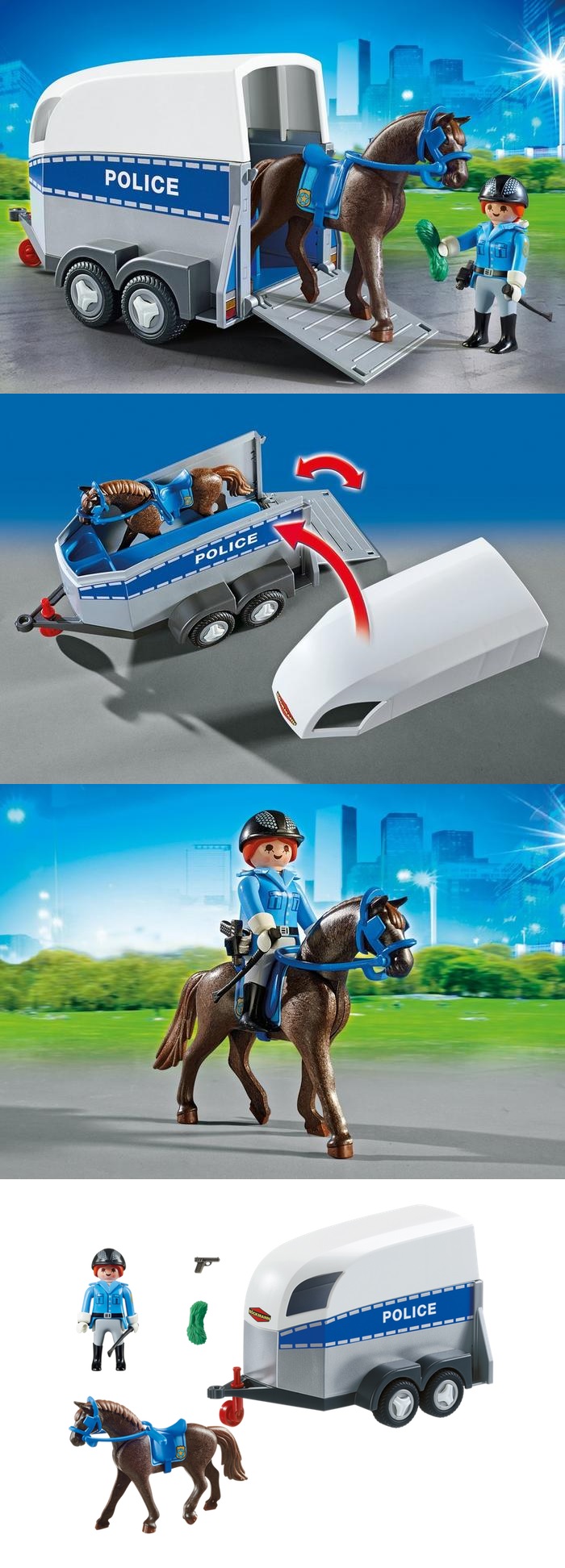 Playmobil cheap caballo policia